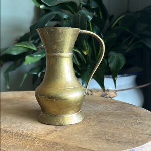 Mid century vintage mini brass pitcher